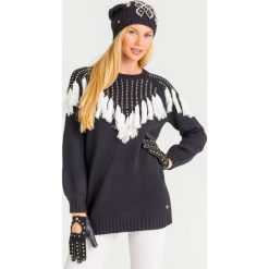 SWETER MY TWIN Twinset. Swetry damskie Twinset, m, bez wzorów, z krótkim rękawem, długie, bez kaptura. W wyprzedaży za 411,95 zł.