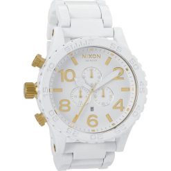 Biżuteria i zegarki męskie: Zegarek męski All Whtie Gold Nixon 51-30 Chrono A0832035