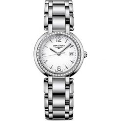 LONGINES PrimaLuna L8.112.0.16.6. Białe zegarki damskie LONGINES, ze stali. Za 10890,00 zł.