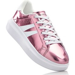 Sneakersy damskie: Sneakersy na podeszwie platformie bonprix różowy metaliczny