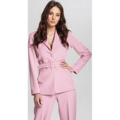 Różowy Garnitur Be Yourself. Różowe marynarki damskie other, s, w paski. Za 349,99 zł.