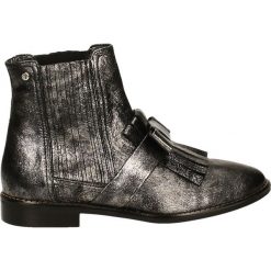 Botki - 663-992 NE-AR. Szare botki damskie Venezia, ze skóry. Za 229,00 zł.