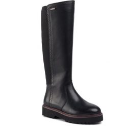 Kozaki BIG STAR - EE274486 Black 1. Czarne kozaki damskie BIG STAR, ze skóry, retro, bez obcasa, bez zapięcia. Za 399,00 zł.
