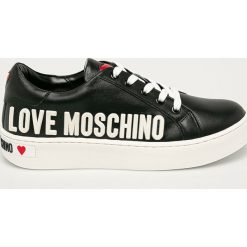 Love Moschino - Buty. Czarne buty sportowe damskie Love Moschino, bez wzorów, z gumy, sportowe. Za 839,90 zł.