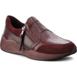 Sneakersy GEOX - D Omaya A D620SA 09D22 C7357 Dk Burgundy. Czerwone półbuty damskie Geox, z zamszu. W wyprzedaży za 339,00 zł.