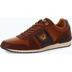 Pantofola d`Oro - Męskie tenisówki ze skóry – Umito Uomo Low, beżowy. Brązowe trampki męskie Pantofola d`Oro, bez wzorów, ze skóry, bez zapięcia. Za 469,95 zł.