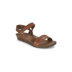 Sandały Teva YSIDRO STITCH SANDAL. Pomarańczowe sandały damskie Teva, bez wzorów, bez obcasa, bez zapięcia. W wyprzedaży za 303,20 zł.