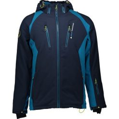 Kurtka narciarska w kolorze granatowo-niebieskim. Niebieskie kurtki męskie Peak Mountain, s, bez wzorów, bez kaptura, narciarskie. W wyprzedaży za 299,95 zł.