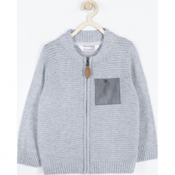 Sweter. Szare swetry chłopięce marki WRAY, z bawełny. Za 64,90 zł.