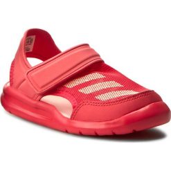 Sandały adidas - FortaSwim C BA9378 Corpnk/Hazcor/Corpnk. Różowe sandały dziewczęce Adidas, ze skóry ekologicznej, bez zapięcia. W wyprzedaży za 139,00 zł.