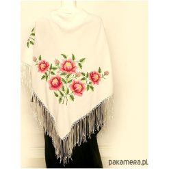 Apaszki damskie: różane OTULENIE (classic embroidery)