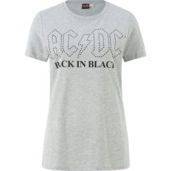 T-shirt ACDC bonprix szary melanż. Szare t-shirty damskie bonprix, melanż. Za 32,99 zł.