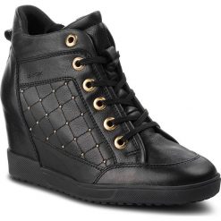 Sneakersy GEOX - D Carum C D84ASC 08554 C9999 Black. Czarne sneakersy damskie Geox, z materiału. Za 599,00 zł.