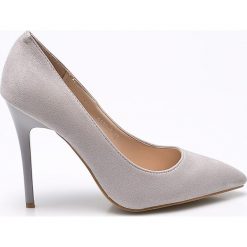 Answear - Szpilki Super Woman. Szare szpilki ANSWEAR, z materiału. W wyprzedaży za 69,90 zł.