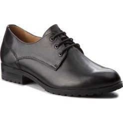 Oxfordy CAPRICE - 9-23300-21 Black Nappa 022. Czarne jazzówki damskie marki Caprice, ze skóry, na płaskiej podeszwie. W wyprzedaży za 209,00 zł.