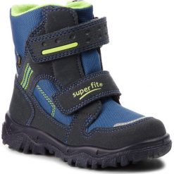 Śniegowce SUPERFIT - GORE-TEX 3-09044-81 M Blau/Grün. Niebieskie śniegowce chłopięce Superfit, bez zapięcia, gore-tex. W wyprzedaży za 229,00 zł.