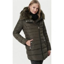 Zielona Kurtka Stuff. Zielone kurtki damskie Born2be, na zimę, s, bez wzorów, bez kaptura. Za 299,99 zł.