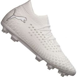Buty piłkarskie Puma Future 4.1 Custom Fg / Ag M 106106 01. Białe buty sportowe męskie Puma, na jesień, z tkaniny, bez zapięcia, do piłki nożnej. W wyprzedaży za 789,00 zł.