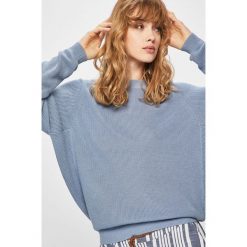Pepe Jeans - Sweter. Niebieskie swetry damskie Pepe Jeans, s, bez wzorów, z bawełny, bez rękawów, bez kaptura. W wyprzedaży za 219,90 zł.