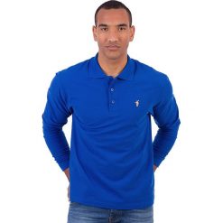 Koszulka polo w kolorze niebieskim. Niebieskie koszulki męskie Polo Club Men, m, z haftami, z bawełny, polo, z krótkim rękawem, krótkie. W wyprzedaży za 87,95 zł.