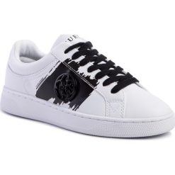 Sneakersy GUESS - Reima FL5REI ELE12 WHITE/BLACK. Białe półbuty damskie Guess, ze skóry ekologicznej. Za 399,00 zł.