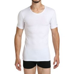 T-shirt w kolorze białym. Białe t-shirty męskie Pierre Cardin, xl, bez wzorów, z bawełny, z okrągłym kołnierzem. W wyprzedaży za 44,95 zł.
