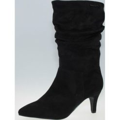 Tom Tailor Kozaki damskie 7995404 39 czarne. Czarne kozaki damskie Tom Tailor, na niskim obcasie, bez zapięcia. Za 359,00 zł.