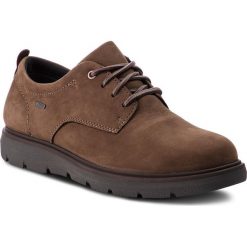 Półbuty CLARKS - Un Map Lo Gtx GORE-TEX 261367247 Dark Brown Nub. Brązowe derby męskie Clarks, z gore-texu. Za 589,00 zł.