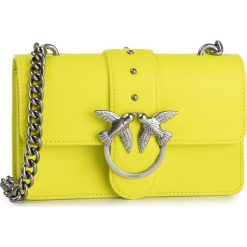 Torebka PINKO - Mini Love Simply 4 AI 19-20 PLTT 1P21ED Y5FF Yellow H72. Żółte torebki klasyczne damskie Pinko, bez wzorów, ze skóry, eleganckie, bez dodatków. Za 1069,00 zł.
