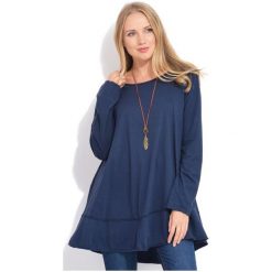 Fille Du Couturier Bluzka Damska Ginger 42 Ciemny Niebieski. Niebieskie bluzki damskie Fille Du Couturier, bez wzorów, z bawełny, bez kołnierzyka, bez rękawów. W wyprzedaży za 201,00 zł.