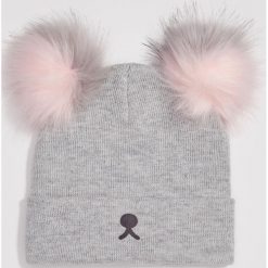 Czapka beanie myszka - Szary. Szare czapki damskie Sinsay, bez wzorów. Za 19,99 zł.