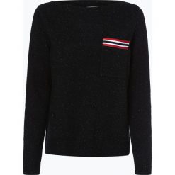 Comma casual identity - Sweter damski, czarny. Czarne swetry damskie marki comma casual identity, w paski, z dzianiny, casualowe, bez rękawów, bez kaptura. Za 279,95 zł.
