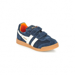 Buty Dziecko Gola Harrier velcro. Niebieskie trampki dziewczęce marki Gola, bez wzorów, bez zapięcia. Za 239,00 zł.