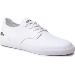 Półbuty LACOSTE - Esparre Bl 1 Cma 7-37CMA009521G Wht/Wht. Białe półbuty męskie Lacoste, na co dzień, z aplikacjami, ze skóry, eleganckie, bez zapięcia. W wyprzedaży za 339,99 zł.