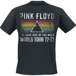 T-shirty męskie z nadrukiem: Pink Floyd Dark Side – World Tour T-Shirt czarny