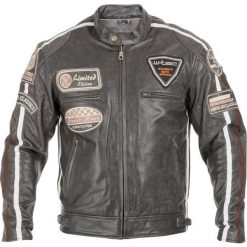 Kurtki męskie: W-TEC Męska skórzana kurtka motocyklowa Buffalo Cracker czarna r. 4XL (16416)