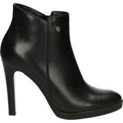 Botki - 7292 308 NERO. Czarne botki damskie na zamek Venezia, ze skóry. Za 399,00 zł.