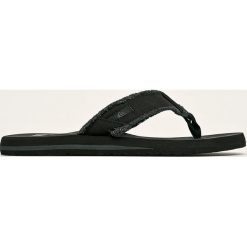 Quiksilver - Japonki. Czarne kapcie męskie Quiksilver, z gumy. W wyprzedaży za 79,90 zł.
