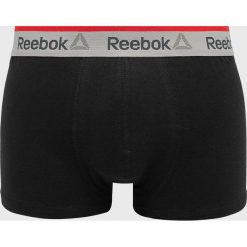 Reebok - Bokserki (2-pack). Czarne bokserki męskie Reebok, bez wzorów, z elastanu. W wyprzedaży za 59,90 zł.