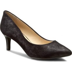 Półbuty GEOX - D Elina C D52P8C 000MA C9999 Czarny. Czarne półbuty damskie skórzane Geox, na obcasie. W wyprzedaży za 239,00 zł.