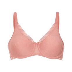 Triumph "Biustonosz ""Minimizer""" Infinite Sensation morelowy female pomarańczowy 75G. Pomarańczowe biustonosze sportowe damskie Triumph, s, w paski, z dżerseju. Za 169,00 zł.