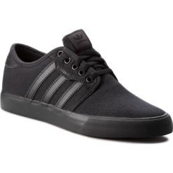 Buty adidas - Seeley AQ8531 Cblack/Cback/Cblack. Czarne buty sportowe damskie Adidas, bez wzorów, z gumy, sportowe, tenisowe. W wyprzedaży za 239,00 zł.