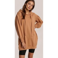 Jasnobeżowa Bluza Engracia. Brązowe bluzy damskie Renee, s, bez wzorów, bez rękawów, bez kaptura. Za 99,99 zł.