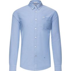 Koszula Pepe Jeans PM305895. Niebieskie koszule męskie Pepe Jeans, xl, bez wzorów, z elastanu, casualowe, bez kołnierzyka, bez rękawów. W wyprzedaży za 189,00 zł.