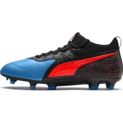 Buty piłkarskie Puma One 19.3 Fg Ag M 105486 01. Czarne buty sportowe męskie Puma, ze skóry, bez zapięcia, do piłki nożnej. W wyprzedaży za 279,00 zł.