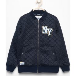 Bluzy chłopięce: Pikowana bluza bomber – Granatowy