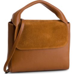 Torebka CREOLE - K10457 Koniak. Pomarańczowe torebki klasyczne damskie Creole, bez wzorów, ze skóry, klasyczne, na ramię, duże, bez dodatków. W wyprzedaży za 229,00 zł.