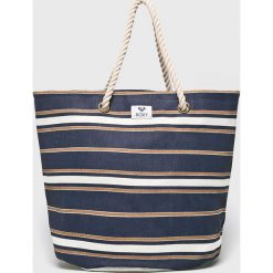 Roxy - Torba. Niebieskie torebki klasyczne damskie Roxy, z nadrukiem, z materiału, duże. W wyprzedaży za 99,90 zł.