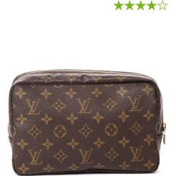 Kosmetyczki damskie: Kosmetyczka „Toiletry Pouch” w kolorze brązowym – 19 x 15 x 6 cm