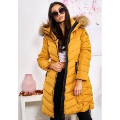 Gisele Płaszcz Naturalny Jenot Premium Kolor Musztarda S. Czarne kurtki damskie LIGARI, s, w paski, z bawełny, bez kaptura. Za 599,00 zł.